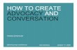 How to create advocacy and conversation, Planning-ness 2009