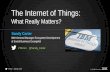 The Internet of Things (IoT) - What Really Matters for a Start-Up