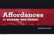 Affordances in Modern Web Design