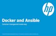 HP Advanced Technology Group: Docker and Ansible