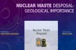 Nuclear waste disposal-geological importance