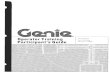 Genie Operators Training Participants Guide