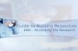 Nursing Research Resources