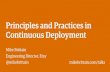 Principles and Practices in Continuous Deployment at Etsy