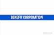 Benefit corporation New York & Delaware