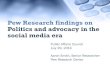 Pew Research findings on politics and advocacy in the social media era