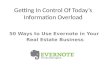 Take Control Of Today’s Real Estate Information Overload With Evernote