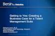 Building a Business Case for a Talent Management Suite