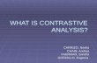 What is Contrastive Analysis
