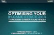 Optimising your In-Game strategies through Gamer Analytics!