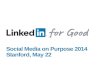 Stanford Social Media on Purpose: LinkedIn for Nonprofits