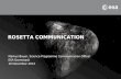 ESA's Rosetta mission communications/PR campaign