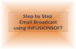 Email broadcasting infusionsoft