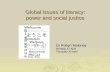 Global issues of literacy and justice