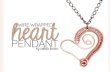 Wire woven heart pendant