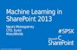 SPSKC Machine Learning in SharePoint