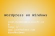 Wordpress on Windows
