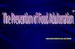 The prevention of food adulteration
