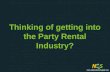What to consider when entering the party rental industry