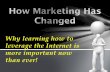 How Marketing Has Changed & Why Learning How to Leverage the Internet is More Important Now Than Ever!