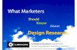 What Marketers Should Know About Design Research