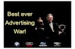 Car industry advertising war between BMW, Audi, Subaru and Bentley