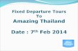 Fixed departure Tours To Thailand