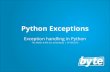 Python exceptions