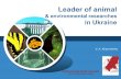 Leader of animal & environmental researches in Ukraine