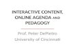 BEA New Technologies to Enhance Student Learning - Interactive Content, Online Agenda and Pedagogy