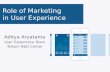 Role of Marketing in UX