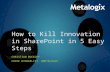 How to Kill Innovation in SharePoint in 5 Easy Steps