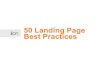 50 Landing Page Best Practices