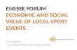 Economic and social value of local sport events
