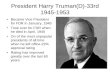 Presidents Truman to Ford Powerpoint