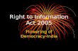 Right to Information Act - Features