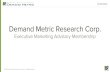 Demand Metric Executive Marketing Advisory Membership