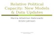Arbetman-Rabinowitz Johnson 2007 Relative Political Capacity