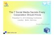 Seven Social Media Secrets