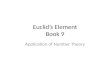 Euclid’s Element Book 9
