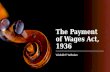 The payment of wages act, 1936.