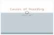 Causes of hoarding