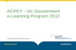 Acpet Vic eLearning Induction 2012