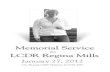 LCDR Regina Mills Memorial Program
