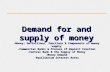 Demand & supply of money