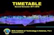 Timetable Second Sem 2011-2012