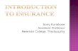 Classification of risks and Insurance