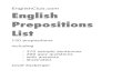 English Club English Prepositions List
