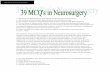 39 MCQ's in Neurosurgery