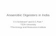 Anaerobic Digesters in India